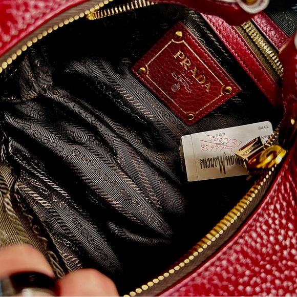 Prada Vitello Daino Hobo Bag BR4311 - Amaranto - Picture 7 of 14